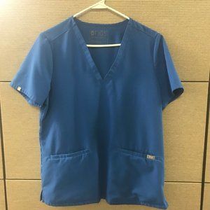 Figs Scrub Top Casma Medium Royal Blue